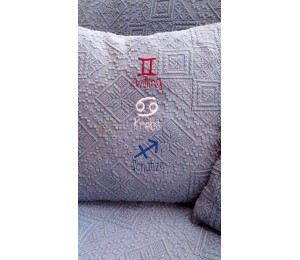 Stickserie - Sternzeichen inkl. Anhänger